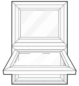 fixed awning 1/2-1/2